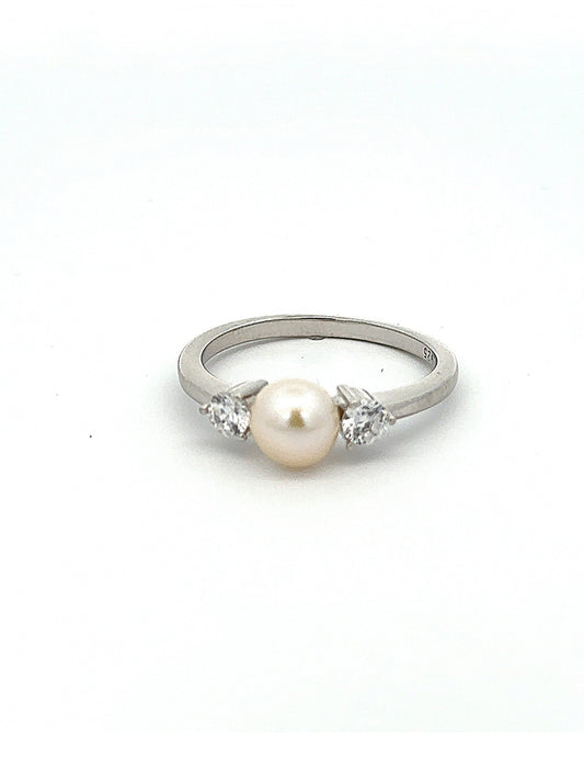 Freshwater Pearl Sterling Silver Ring
