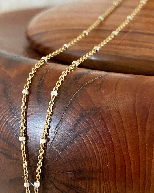Tiny Bead Chain Necklaces