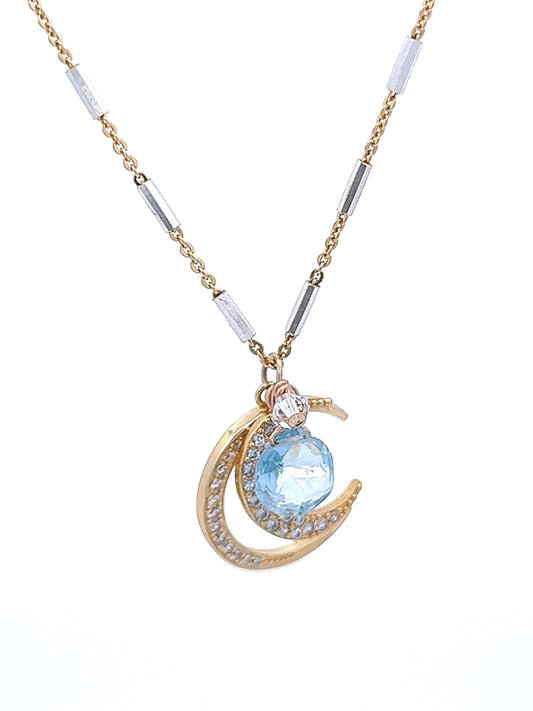 Double Moon Wish Necklace