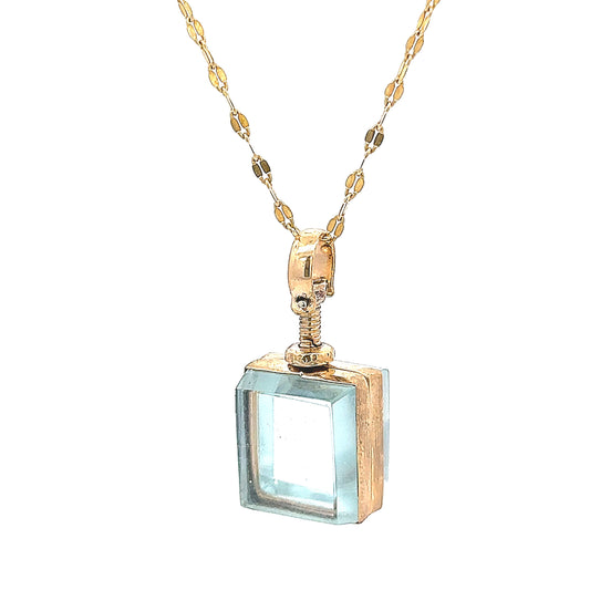 Gold and Glass Timeless Locket Necklace