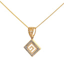 14K Greek Key, Pendant Only