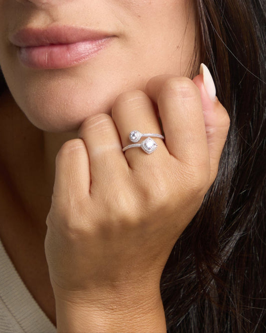 Wrap around CZ Ring