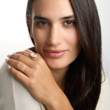 White Double Freshwater Pearl Ring