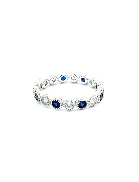 "Like a Sapphire" Infinity Ring