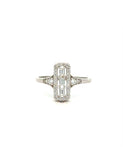 Rectangle Crystal Ring
