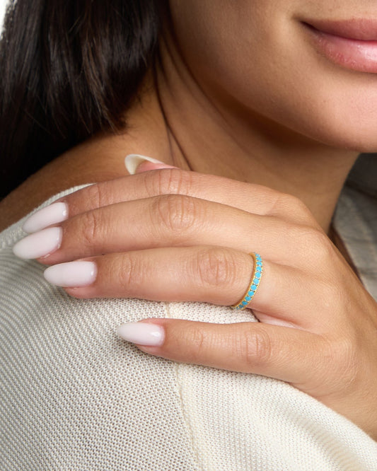 Turquoise Eternity Ring