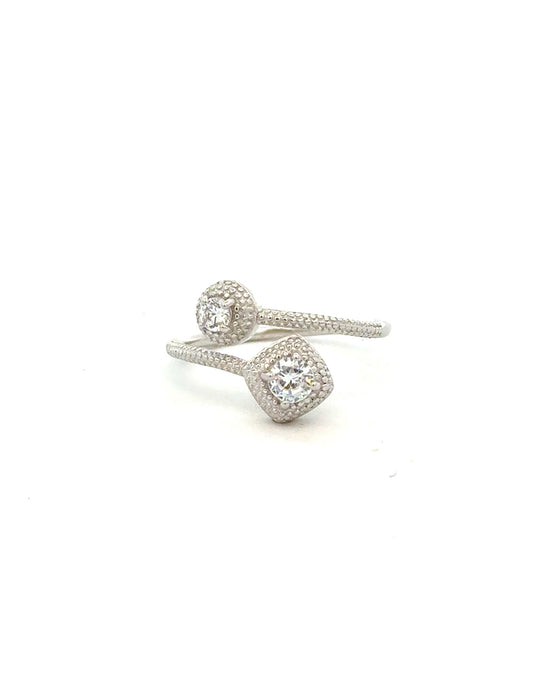 Wrap around CZ Ring