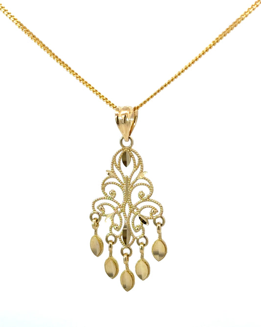 14K Chandelier Pendant, Pendant Only