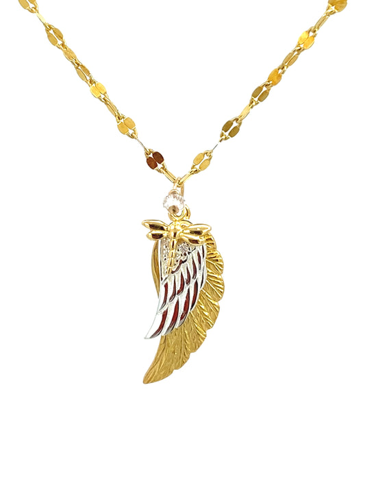 Double Angel Wing Necklace