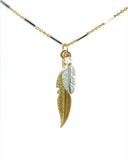 Double Feather Necklace