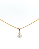 14K, 1/4 CTW Diamond Solitaire, Pendant Only
