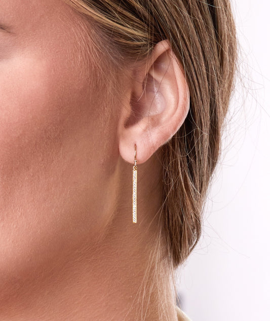 Cz Bar Earrings