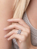 "Like a Sapphire" Infinity Ring
