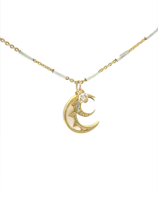 Intuitive Double Moon Necklace