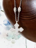 Sterling Byzantine Cross Necklace