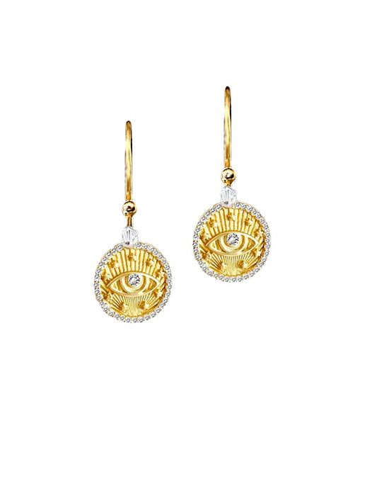 Protection Eye Coin Earrings