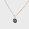 CZ, Sapphire Blue Eye Necklace