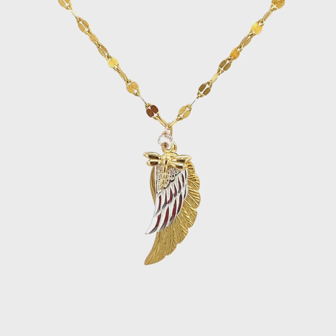 Double Angel Wing Necklace