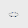 "Like a Sapphire" Infinity Ring