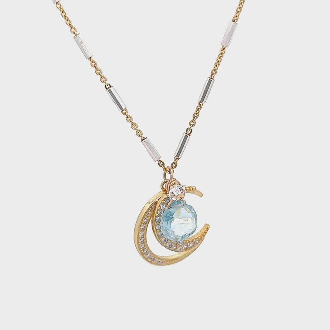 Double Moon Wish Necklace