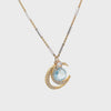 Double Moon Wish Necklace