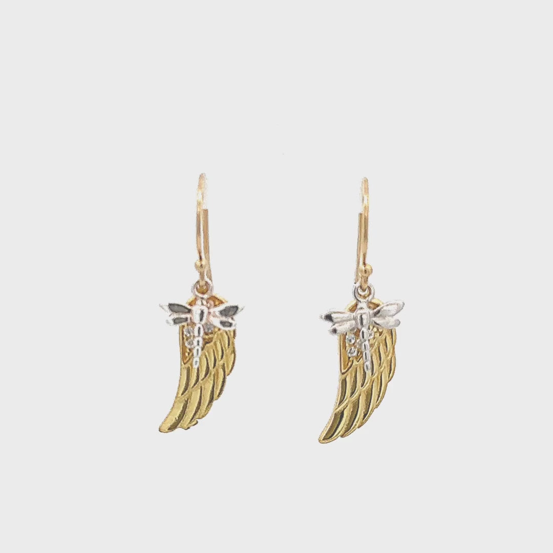 Dragonfly, Angel Wing Earrings