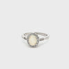 Glistening, Opalescent Sterling Ring