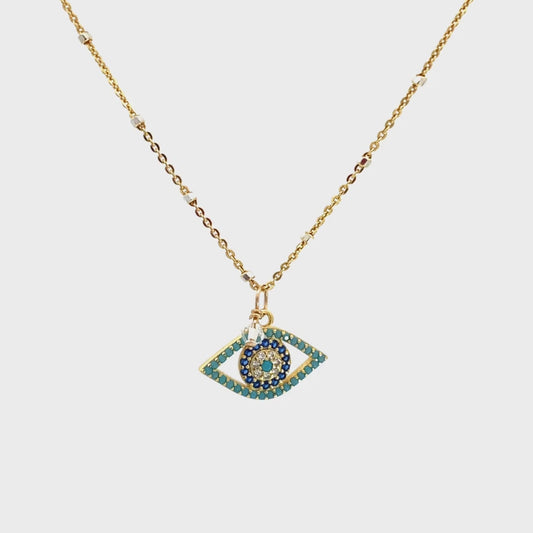Modern Protection Eye Necklace