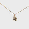 Golden, Double Star Necklace