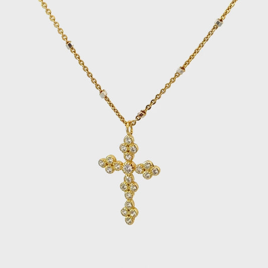 Sterling, Elegant Cross Necklace